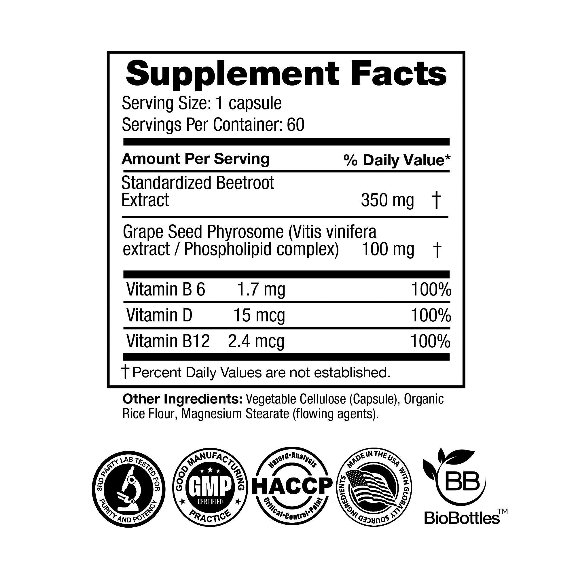 Beetroot & Grape Seed Phytosome (60 Capsules) - Image 4