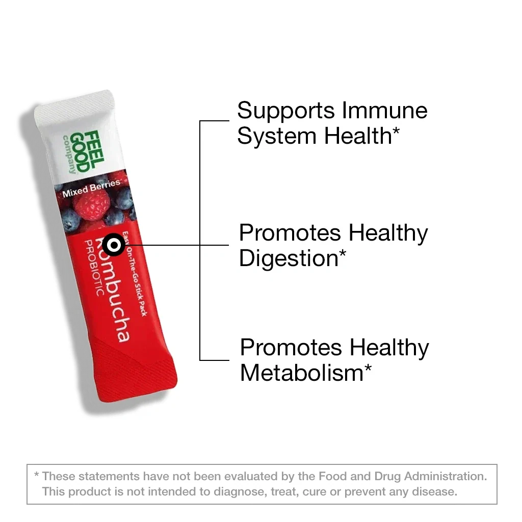 Kombucha Iced Tea (14 stick packs) - Image 4