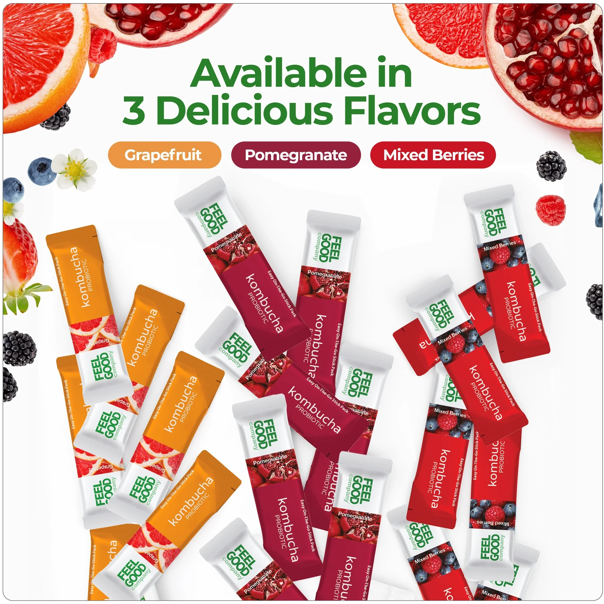 Kombucha Iced Tea (14 stick packs) - Image 6