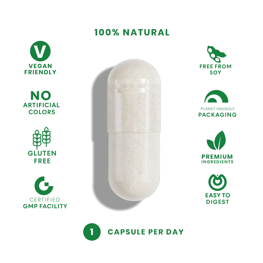 L-Tyrosine + B6  (60 Vegan Capsules) - Image 5