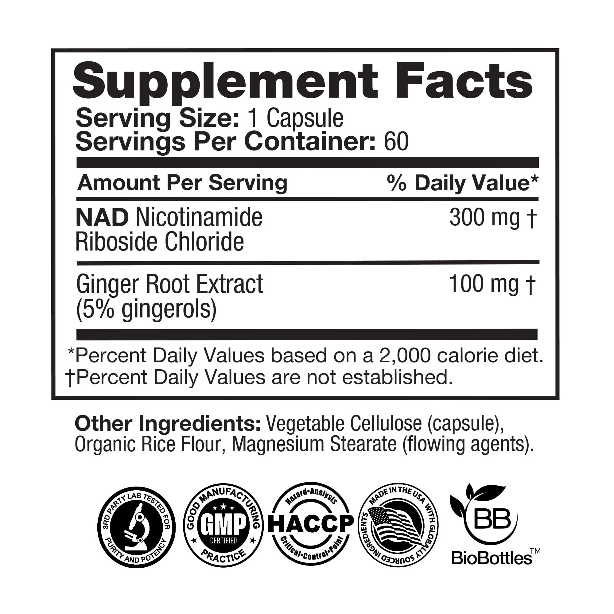 NAD+ Booster (Nicotinamide Riboside) – 60 Vegan Capsules - Image 4